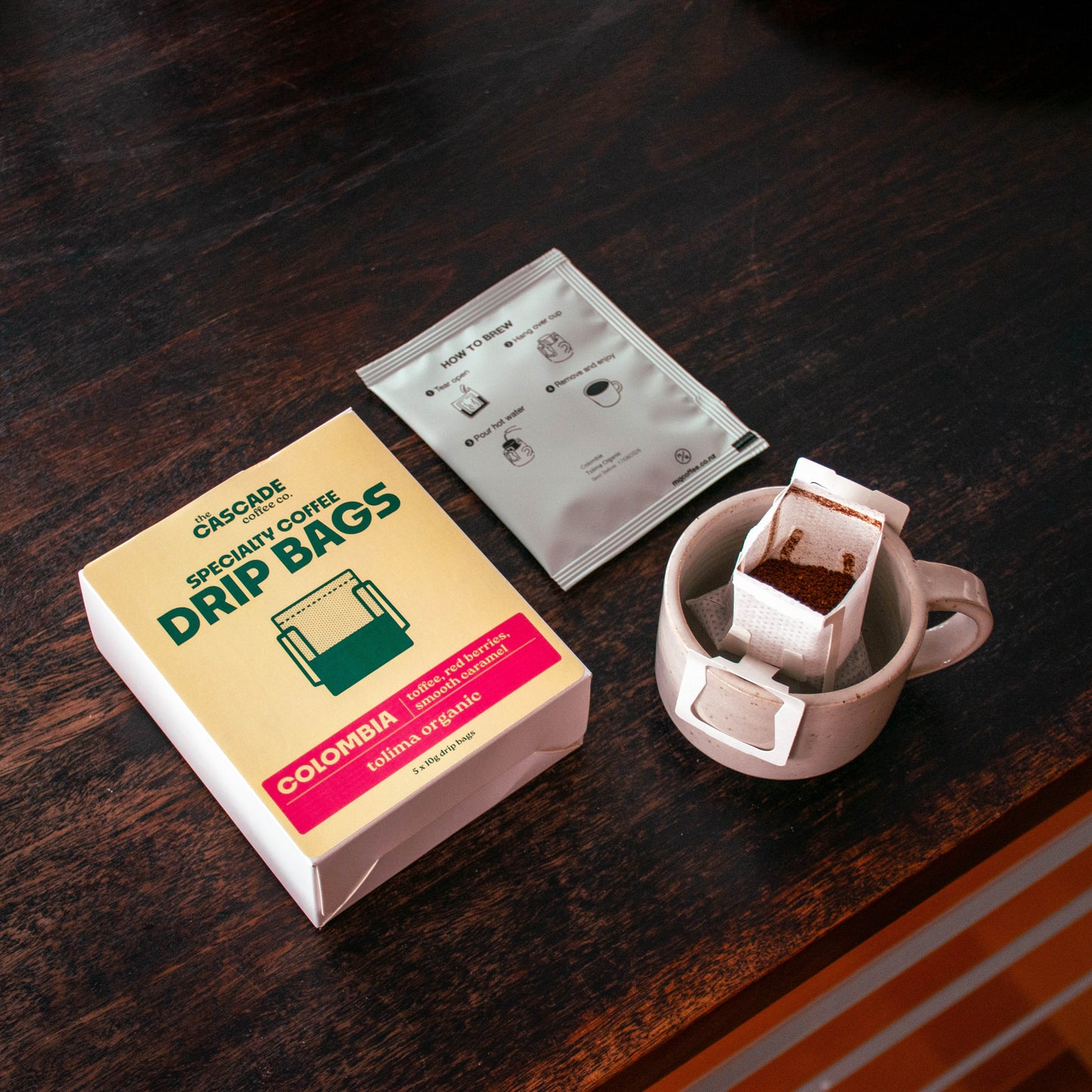 Colombia Tolima Coffee Drip Bags NZ image 1